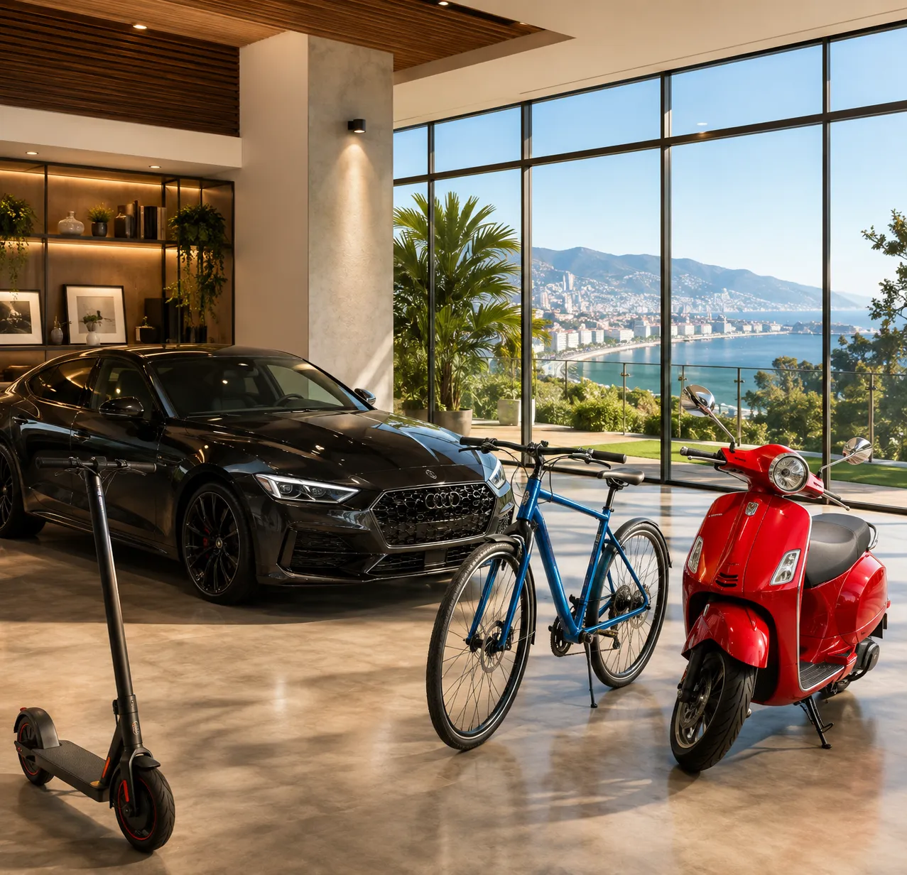 Auto, scooter, bicicletta, e-bike e monopattino elettrico